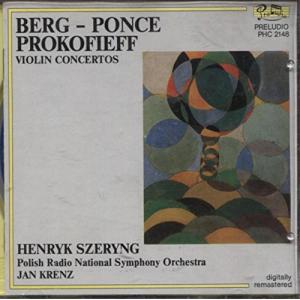 Berg/Ponce/Prokofiev: Vln Conc