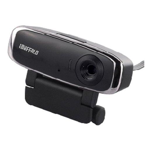 iBUFFALO UVC対応 瞬間接続200万画素Webカメラ マイク内蔵&amp;外部マイク対応 ブラック...