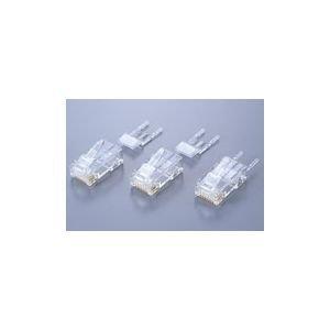 ヘラマンタイトン モジュラープラグ 2ピースタイプ 透明 RJ45(8極) 単線・撚線共用 Cat5...
