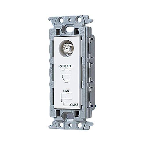 パナソニック(Panasonic) コスモシリーズワイド21 埋込マルチメディアコンセント 一体型 ...