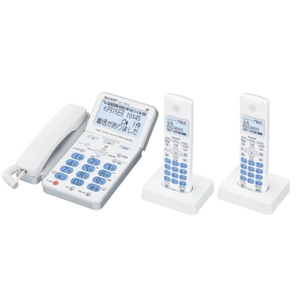 SHARP デジタルコードレス電話機 子機2台付き JD-710CW
