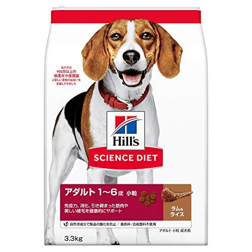 ドッグフード サイエンスダイエット 成犬 小粒 1~6歳まで ラム&amp;ライス 3.3kg お試し ドラ...