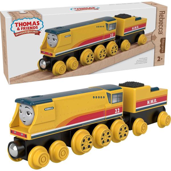 マテル(MATTEL)きかんしゃトーマス 木製レールシリーズ(Thomas) レベッカ 【2才~】 ...