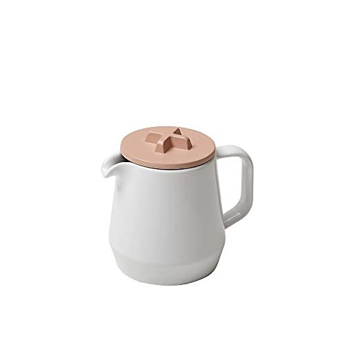 ideaco (イデアコ) ティーポット 450ml ホワイト/ベージュ 450teapot