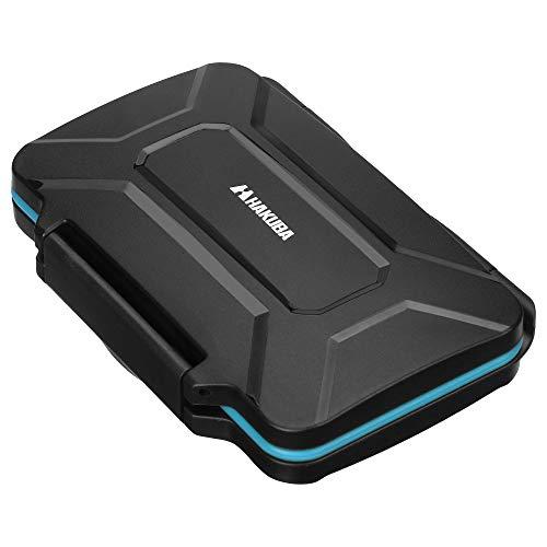 HAKUBA ハードメモリーカードケース 耐衝撃タイプ SD12枚 microSD12枚収納 ブルー...