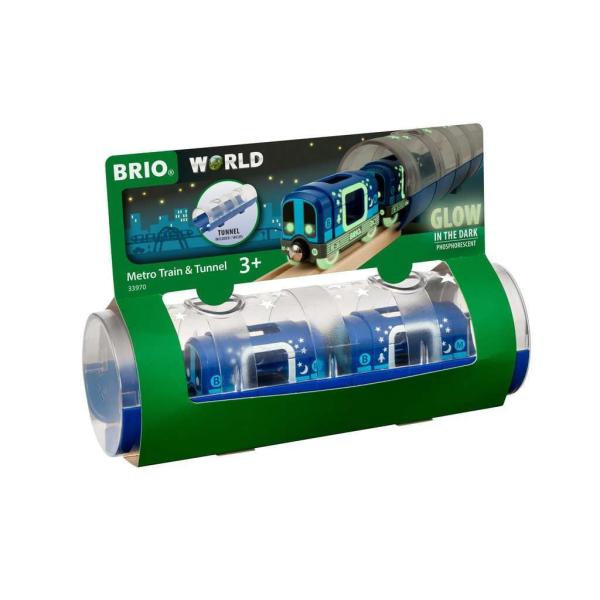 BRIO(ブリオ)WORLD メトロトレイン&amp;トンネル [木製レール おもちゃ] 33970