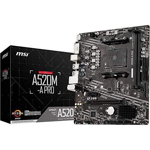 MSI A520M-A PRO マザーボード MicroATX [A520チップセット搭載] MB5...