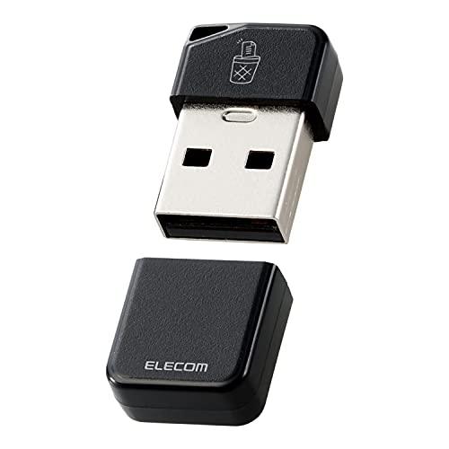 エレコム USBメモリ 32GB USB3.2(Gen1)対応 小型 キャップ付 誤消去防止機能ソフ...