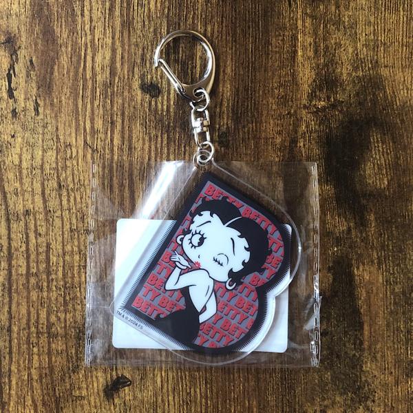 アクリルキーホルダー BETTY BOOP Bマーク ベティちゃん ベティ ブープ アメリカン雑貨