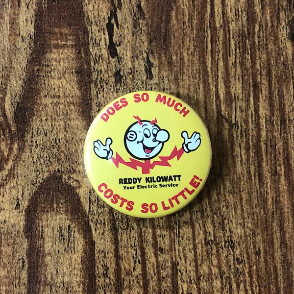 缶バッチ レディキロワット REDDY KILOWATT アドバタイジング カンパニー モーター 缶...