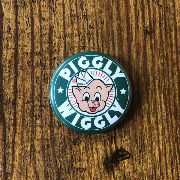 缶バッチ PIGGLY WIGGLY アドバタイジング カンパニー モーター 缶バッジ アメリカン雑...