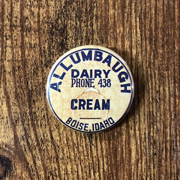 缶バッチ ヴィンテージ カントリー CREAM 缶バッジ アメリカン雑貨