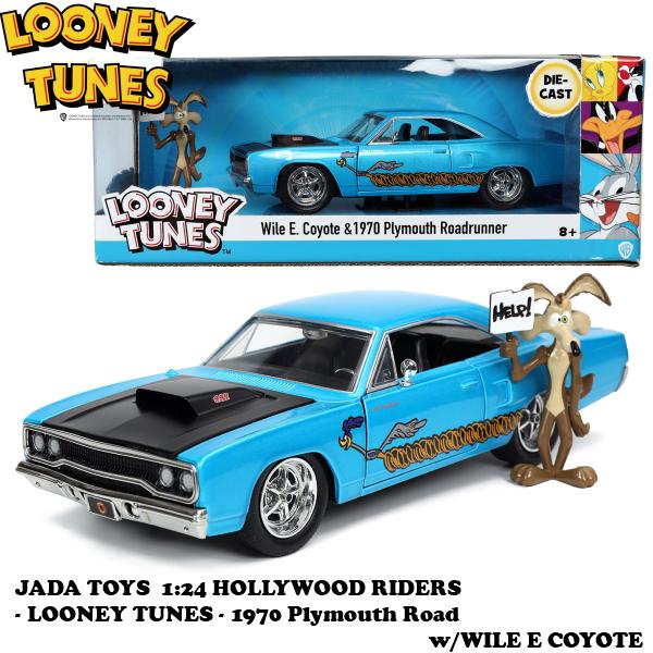 1:24 LOONEY TUNES 1970 Plymouth Road w/WILE E COYO...