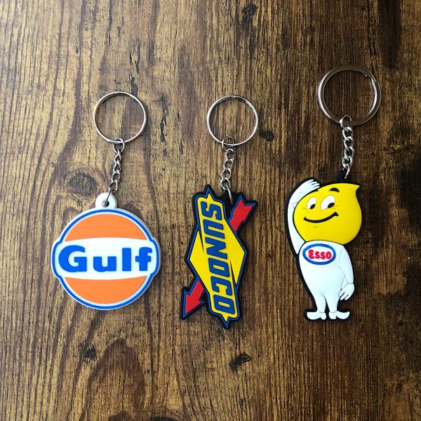 アメリカン アドバタイジング キャラクター ラバー キーホルダー Gulf SUNOCO Esso ...