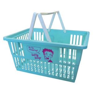 【USA】マーケット バスケット Market Basket L BETTY-BLUE Betty Boop ベティ アメリカン雑貨｜gs-station