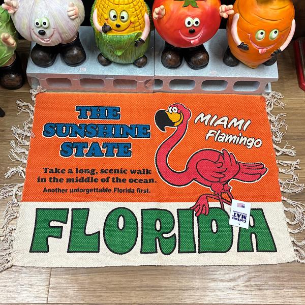FLORIDA フラミンゴ フロアマット コットンマット キッチンマット アメリカン雑貨