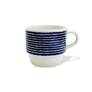 和食器 波佐見焼 おしゃれ かわいい マグカップ 藍染駒筋スタッキングマグ 西海陶器 32545