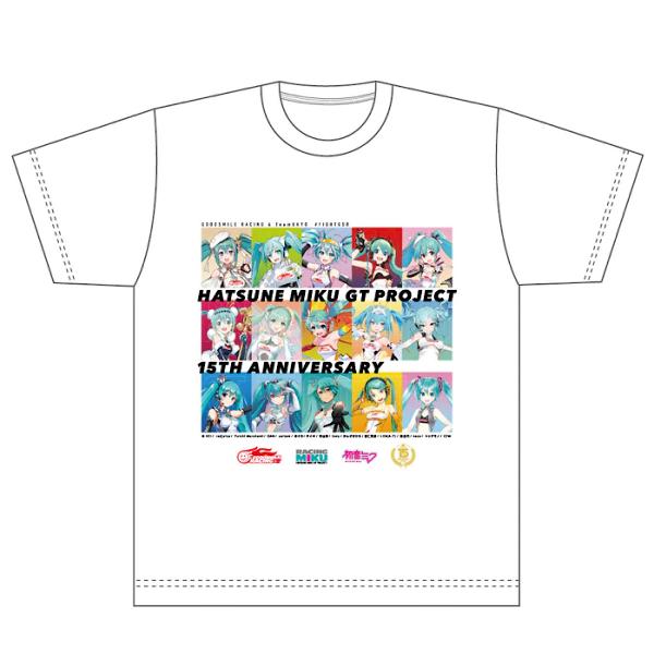 初音ミク GTプロジェクト 15周年記念Tシャツ