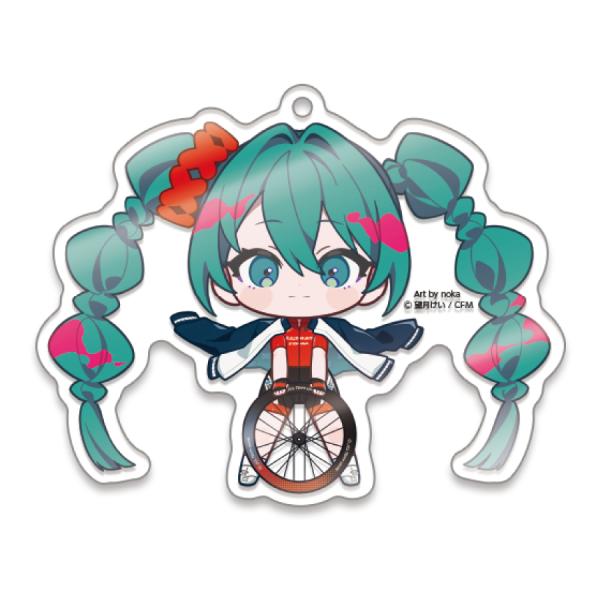 ちょこぷに アクリルキーホルダー レーシングミク 2025 JCL TEAM UKYO 応援Ver.