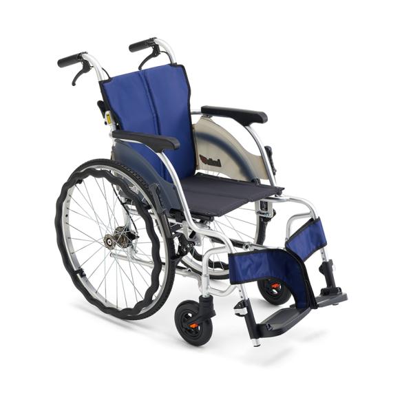 ミキ CRT-SG-1 アルミ製軽量自走式車いす カルカッタ　座幅400