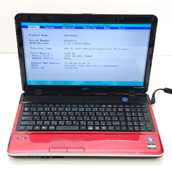 ジャンク品 富士通 LIFEBOOK AH40/H FMVA40HRJ ジャンクPC ジャンクパソコ...