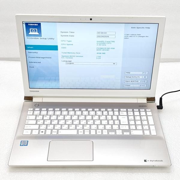 ジャンク品 東芝/Dynabook dynabook T55/BG ジャンクPC ジャンクパソコン ...