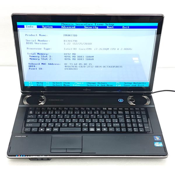 ジャンク品 富士通 LIFEBOOK NH77/DD ジャンクPC ジャンクパソコン 保証無し OS...