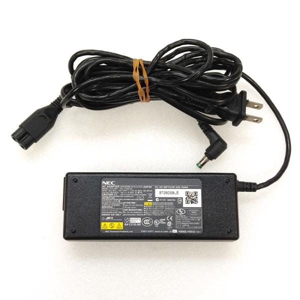 中古ACアダプタ 純正ACアダプタ NEC ADP68 PC-VP-WP73 電源ケーブル付属
