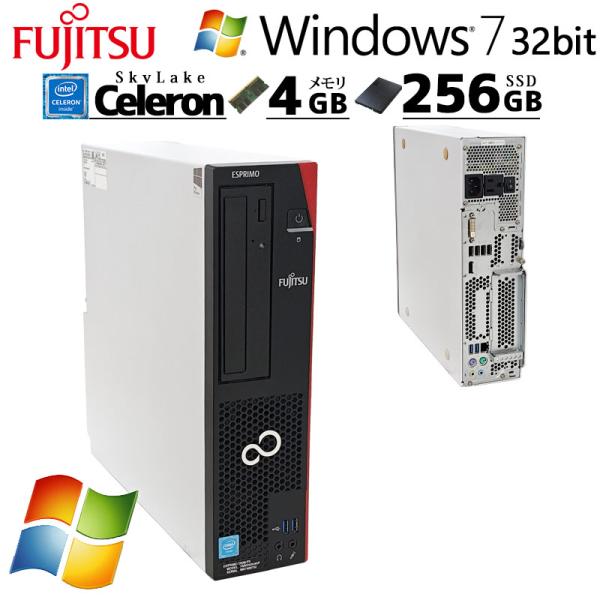 Win7 中古デスクトップ 富士通 ESPRIMO D556/PX Windows7 Pro Cel...