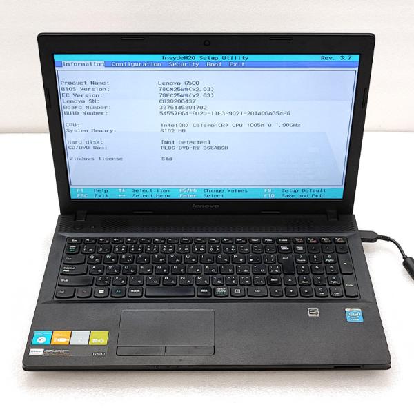 ジャンク品 Lenovo Lenovo G500 ジャンクPC ジャンクパソコン 保証無し OS無し...