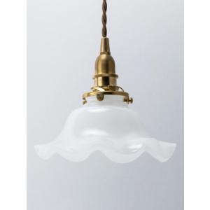 ミルクグラスシェード ウェーブM B タイプ ランプシェード シェード