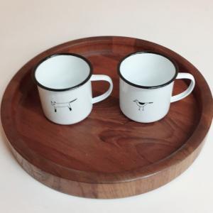 マグカップ ホーローマグカップ おしゃれ かわいい アクシス Axcis ホーロー製品 マグ カップ イラストマグカップ ねこ とり Te Cat Bird Good Time Furniture 通販 Yahoo ショッピング