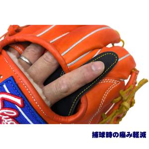 GTKオリジナル フィンガープロテクトレザー スぺシャルオーダー 捕球時の痛み軽減アイテム GTK｜ベースボールショップGTK