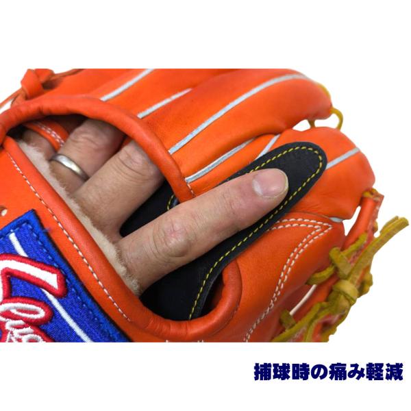 GTKオリジナル フィンガープロテクトレザー スぺシャルオーダー 捕球時の痛み軽減アイテム GTK