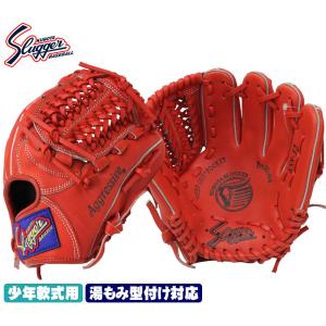 送料無料 久保田スラッガー少年野球 軟式グローブ KSN-J2 Fオレンジ M1ラベル ジュニア用では小さめサイズ 低学年向けのオールラウンドモデル J号球｜gtk