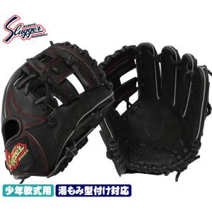 送料無料 久保田スラッガー少年野球 軟式グローブ KSN-J6 ブラック M3ラベル ジュニア用では中間サイズモデル エッジ付きウェブの内野向けモデル J号球｜gtk