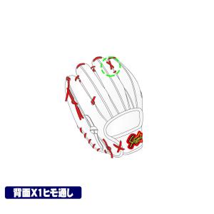 GTKオリジナル 定番グラブへの背面紐通し加工権利 ノーマル背面紐通し