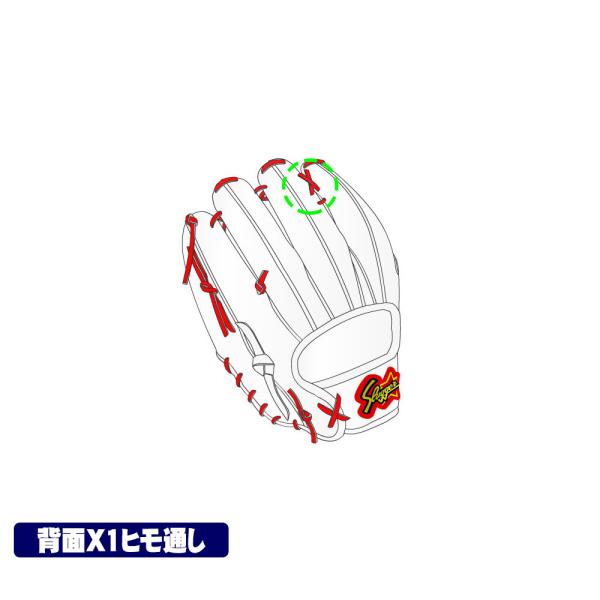 GTKオリジナル 定番グラブへの背面紐通し加工権利 X1背面紐通し 背面ヒモ通し 野球 GTK