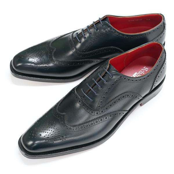 （ショーンハイト コンビネーションオーダー 納期50日）ロングノーズ 内羽根フルブローグ アノネイカ...