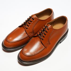 日本製グッドイヤーウエルト紳士靴 ショーンハイト 外羽根Ｕモカ（SH308-4）ラバー底 ライトブラウン