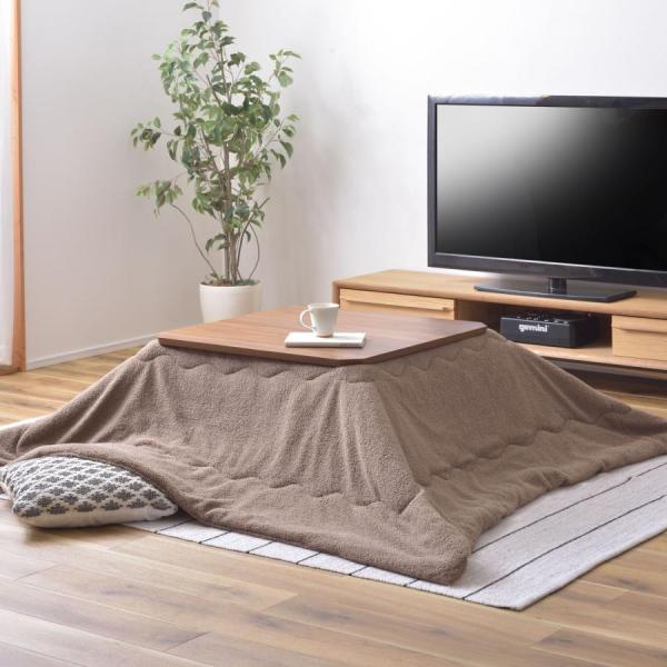 こたつ布団 正方形 190×190 防寒 シンプル おしゃれ もこもこ ふわふわ 80×80対応 ボ...