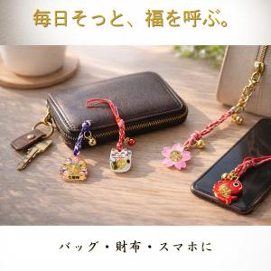 金箔入り 開運御守(招き猫・七福神・めで鯛・桜...の詳細画像2