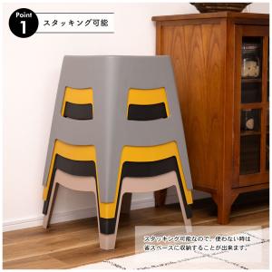 スツール スタッキング 積み重ね ポリプロピレ...の詳細画像2