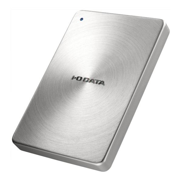 I-O DATA USB 3.0/2.0対応 ポータブルハードディスク「カクうす」500GB シルバ...