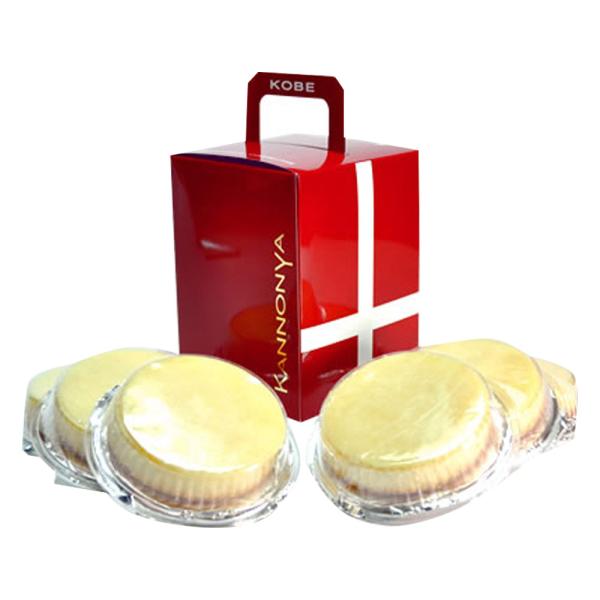 ハロウィン クリスマス お歳暮 ギフト 観音屋 デンマークチーズケーキ 6個