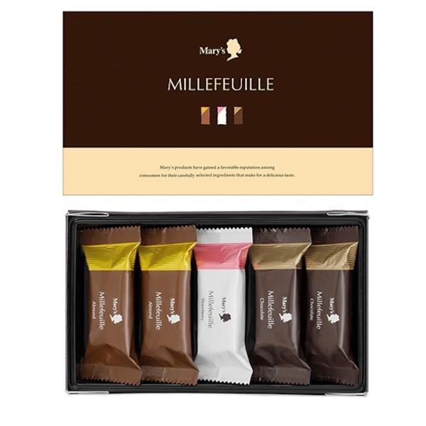 御礼 卒業 卒園 新生活 メリーチョコレート ミルフィーユ 5個 チョコレート ギフト