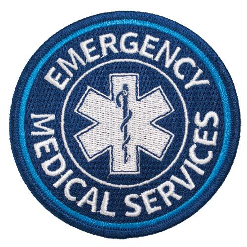 【ネコポス対象商品】EMS 円形エンブレム / スターオブライフ(救急隊)
