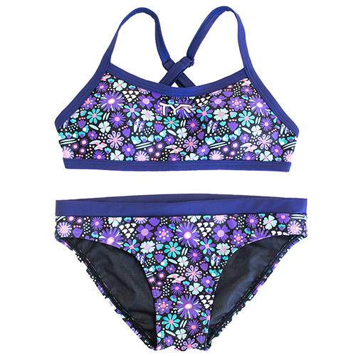 【アウトレット】女性水着 GUARD×TYR　スモールフラワーパターン【ワークアウトビキニ セパレー...