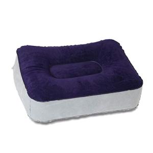 m.tivance エアーピロー 足枕 コンパクト 収納袋 付き グレー ネイビー＆グレー/足まくら エアーピロー