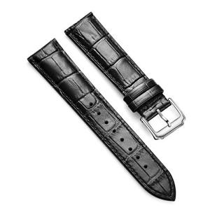 Skydon クラシックレザー腕時計バンド  クロコ グレイン カーフスキン ウォッチストラップ メンズ レディース